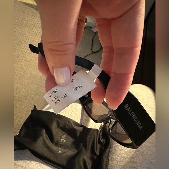 Balenciaga Sunglasses 
Paper Rectangular Sunglasses, 56mm - Picture 6 of 6